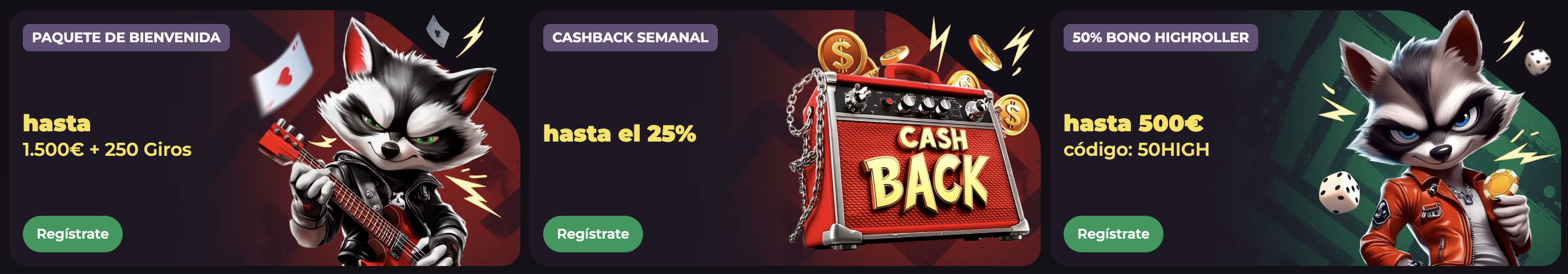 Rockyspin Casino Bonuses